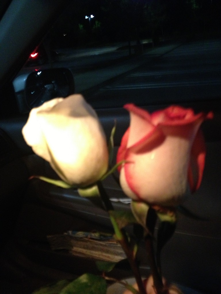 Two roses and a multitude of memories.